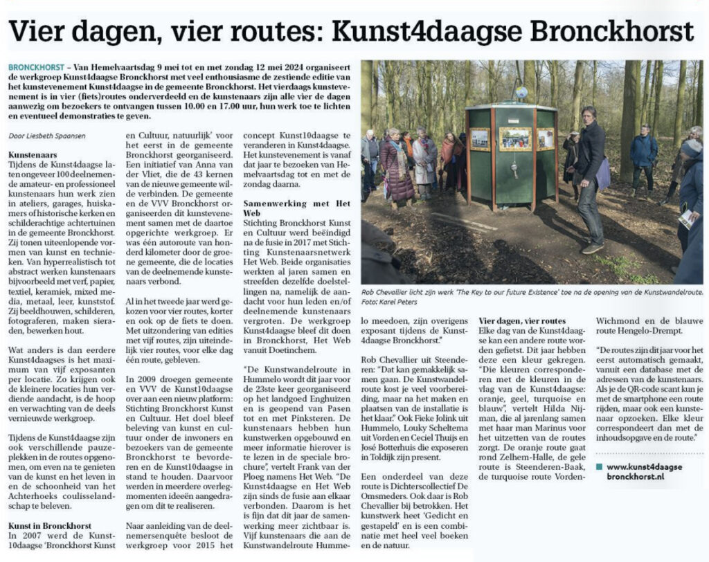 Kunst4daagse gemeente Bronckhorst